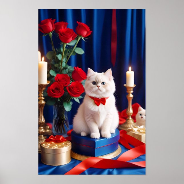 Poster Kitten Love Tender Romântico Belo Presente (Frente)