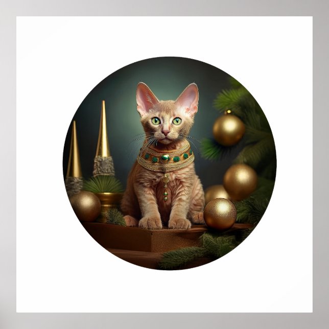 Poster Kitten Petersbald No Parágrafo De Natal (Frente)
