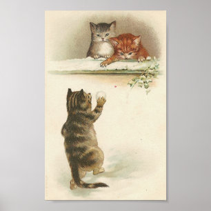 Póster Kitty Snowball Fight