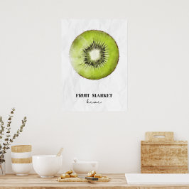 Poster Kiwi fruta Market