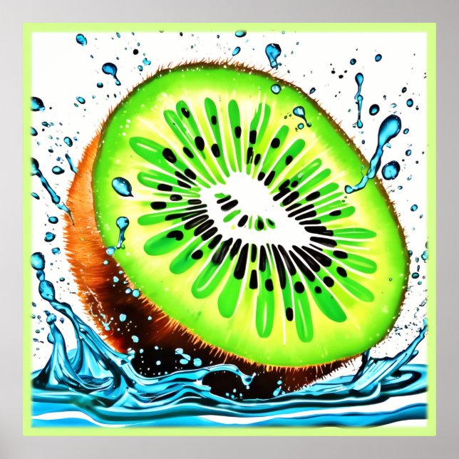 Poster Kiwi Salpico de Frescor (Frente)