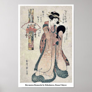 Póster Kiyomizu Komachi por Kikukawa, Eizan Ukiyoe