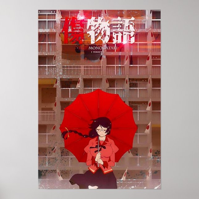 Poster Kizumonogatari Tekketsu (Frente)