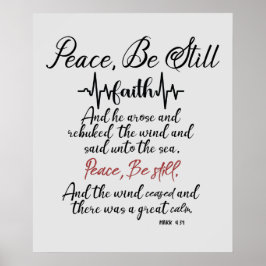 Poster KJV Peace Be Continua Escritura