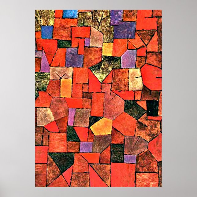 Poster Klee - Aldeia de Montanha (Frente)