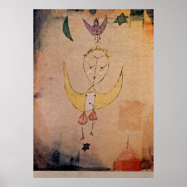 Poster Klee - Angelus Descendens (Frente)