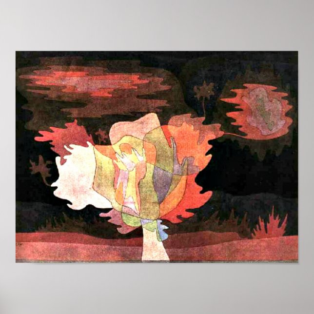 Poster Klee - Antes da neve, 1920 (Frente)