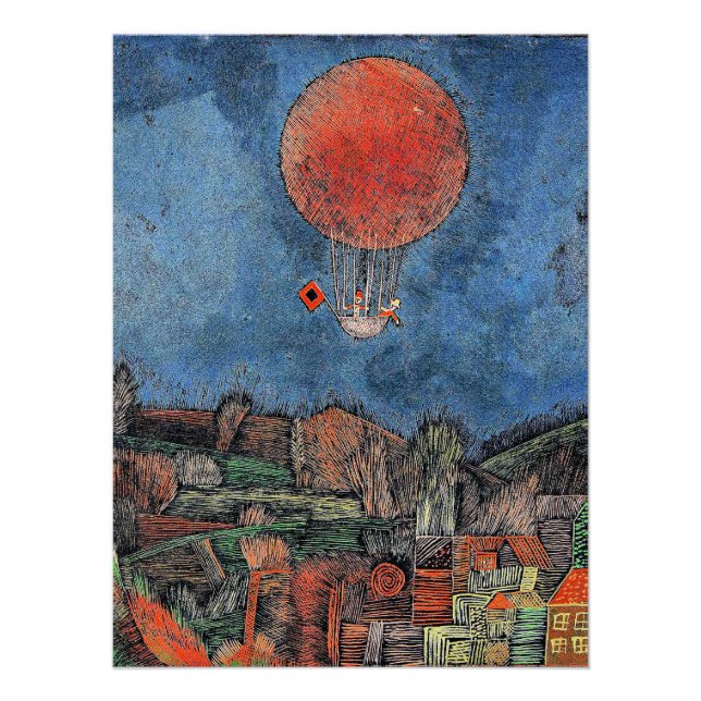 Póster Klee - Balão Der Luft (Frente)