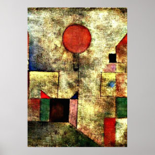 Póster Klee: Balão Vermelho
