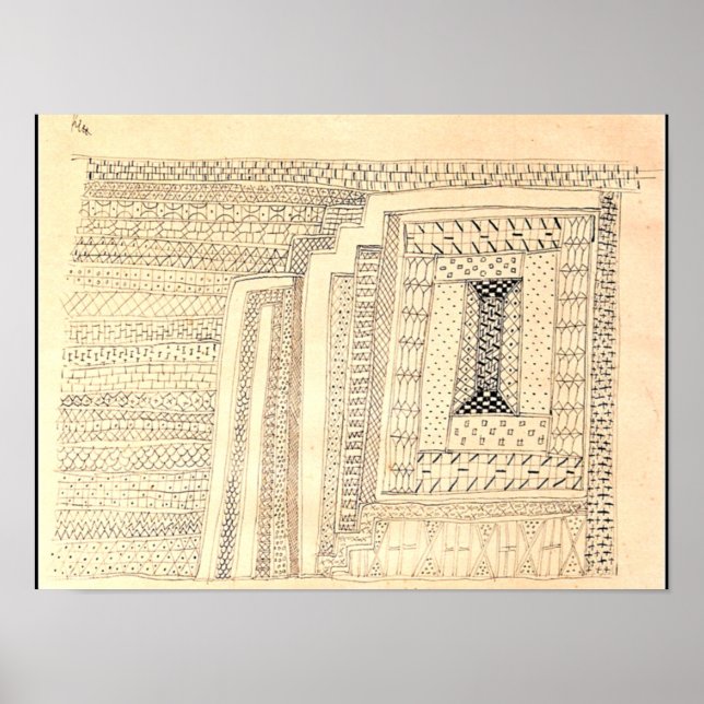 Poster Klee - Carpete, abstrato (Frente)