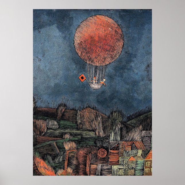 Póster Klee - Der Luftballoon (Frente)