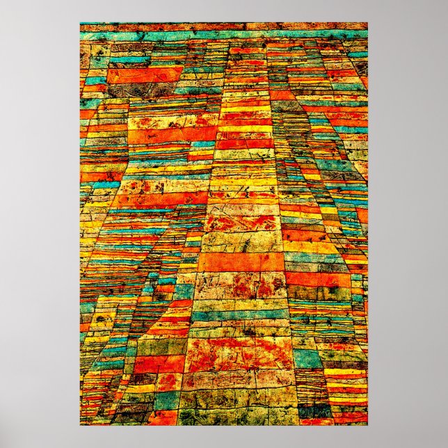 Poster Klee - Estrada e Vias (Frente)