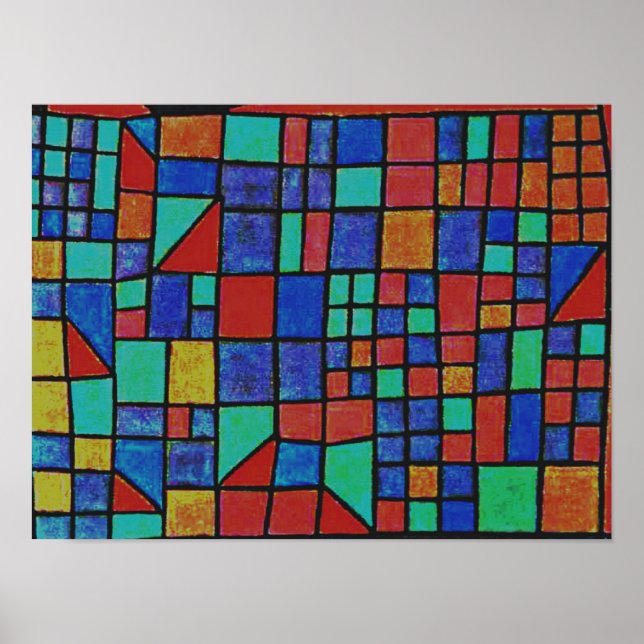 Poster Klee - Facada de Vidro (Frente)