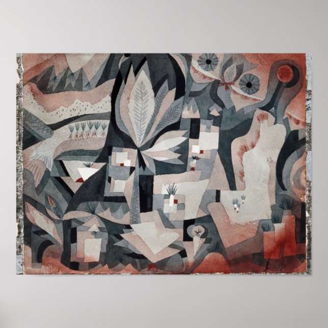 Poster Klee - Jardim Seco Mais Frio (Frente)