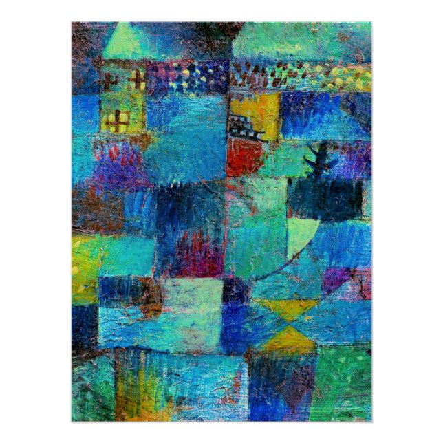 Póster Klee - Jardim Terraced (Frente)