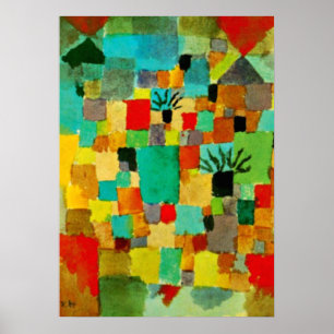 Póster Klee - Jardins do Sul da Tunísia - 1919