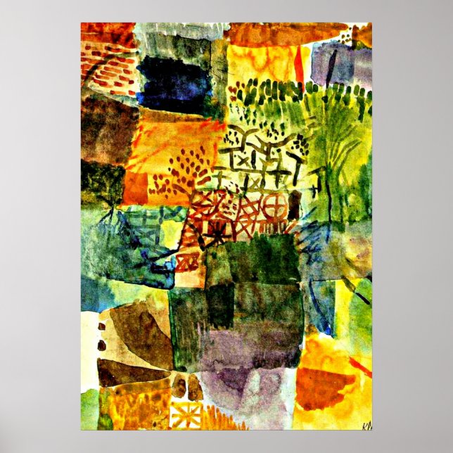 Poster Klee - Lembrança de um Jardim (Frente)