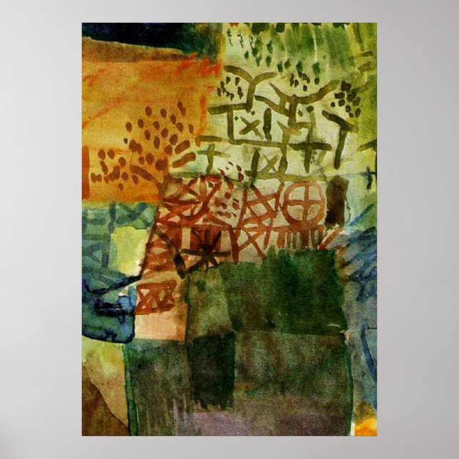 Poster Klee - Lembrança de um Jardim (Frente)
