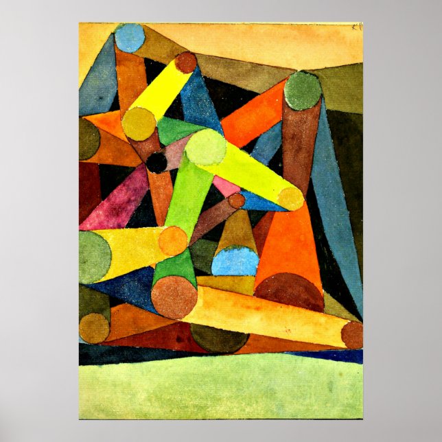 Poster Klee - Montanha Aberta (Frente)