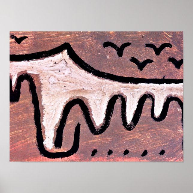 Poster Klee - Onda, abstrato (Frente)