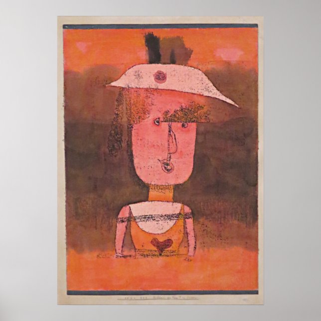 Poster Klee - Retrato da Sra. P. no Sul (Frente)