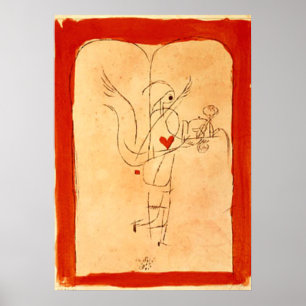 Póster Klee - Um Espírito Serve um Pequeno Café da Manhã