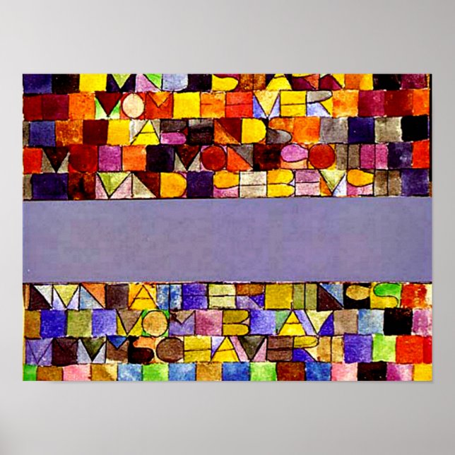 Poster Klee - Uma vez Emergente da Cinza da Noite (Frente)