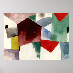 Póster Klee - Vestígio numa Cidade Espacial