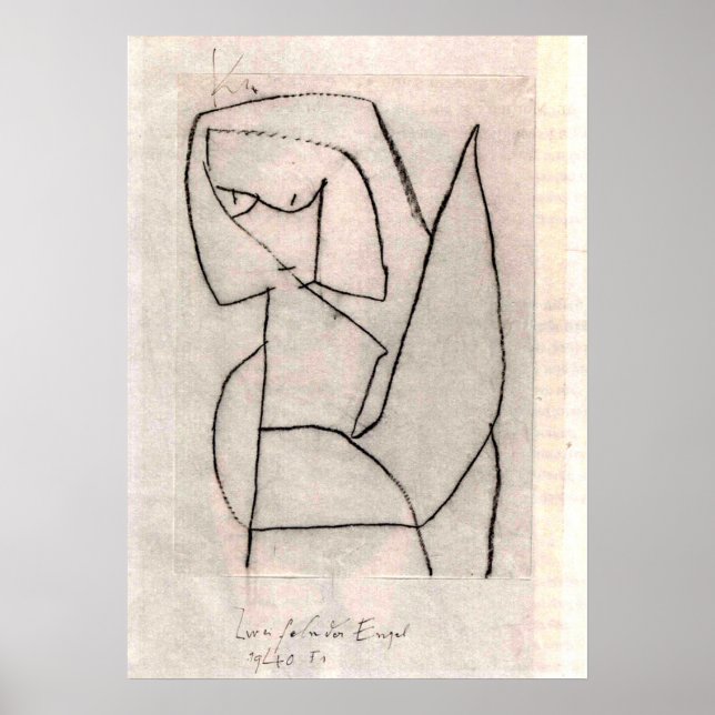 Poster Klee - Zweifelnder Engel (Frente)