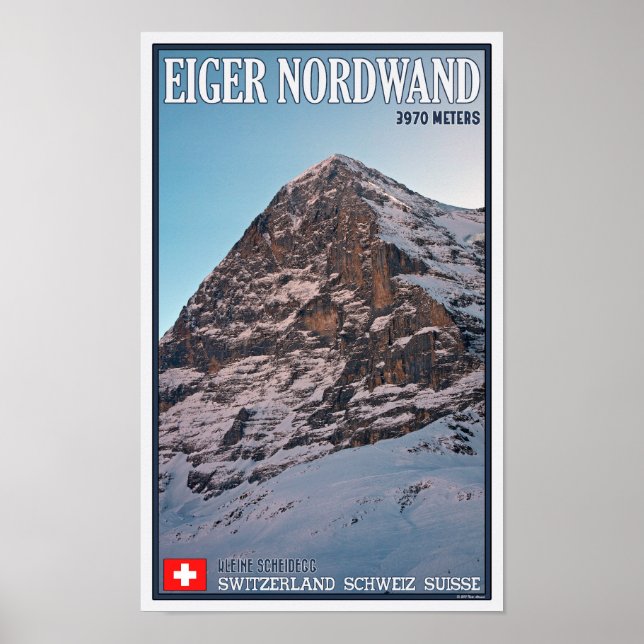 Poster Kleine Scheidegg - A Muralha do Norte do Eiger (Frente)