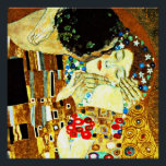 Póster Klimt - A pintura do Beijo (close-up), Gustav Klim<br><div class="desc">Gustav Klimt - poster de arte do Beijo (close-up).</div>