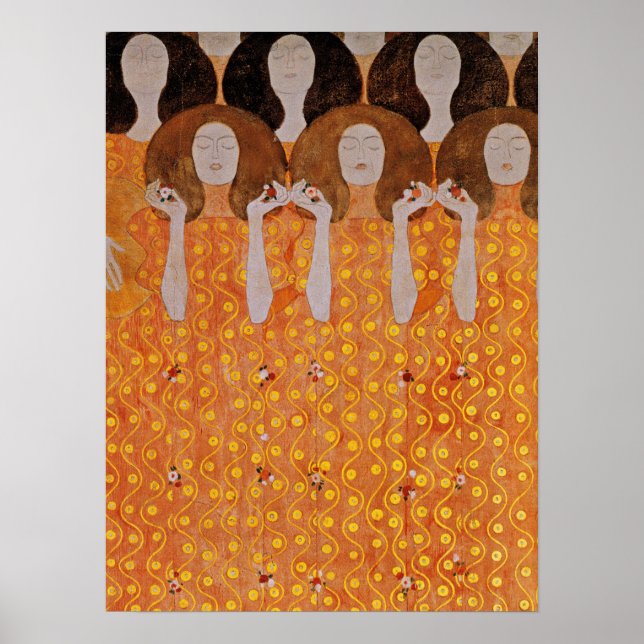 Poster Klimt - Coro do Paradisente Gel (Frente)