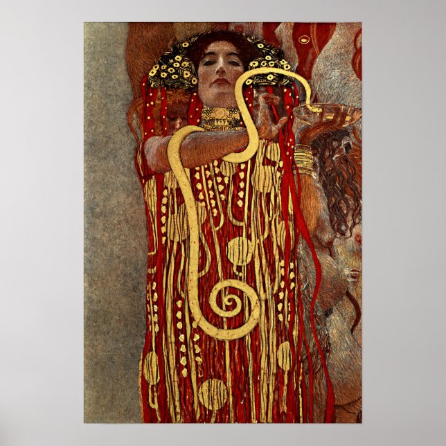 Poster Klimt - Higieia (Frente)