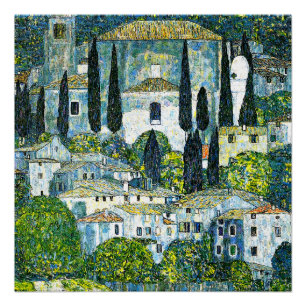 Póster Klimt - Igreja em Cassone
