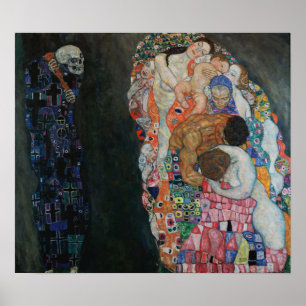 Poster Klimt - Morte E Vida