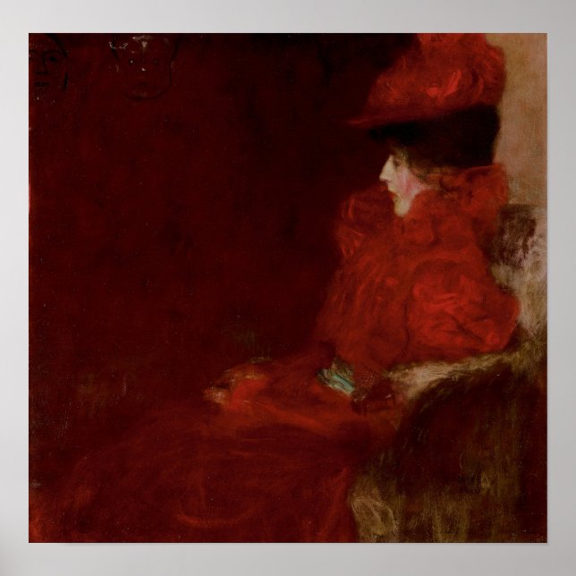Poster Klimt - Mulher Numa Poltrona 1897 (Frente)