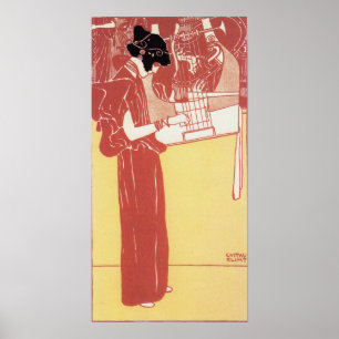 Poster Klimt - Música 1901