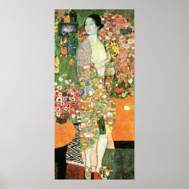 Poster Klimt - O Dançarino 1916 (Frente)