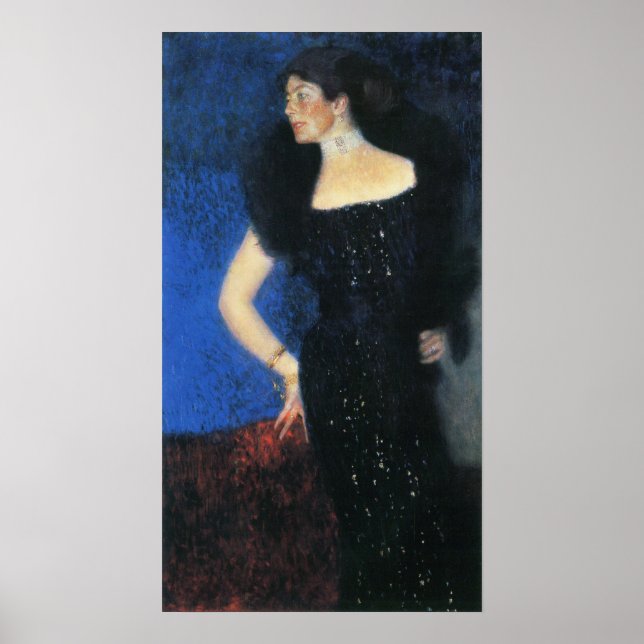 Poster Klimt - Retrato De Rosa (Frente)