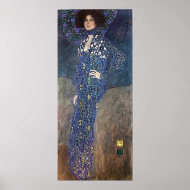 Poster Klimt - Retrato Emilie Floge 1902 (Frente)