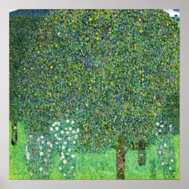 Poster Klimt - Roseiras Sob as Árvores