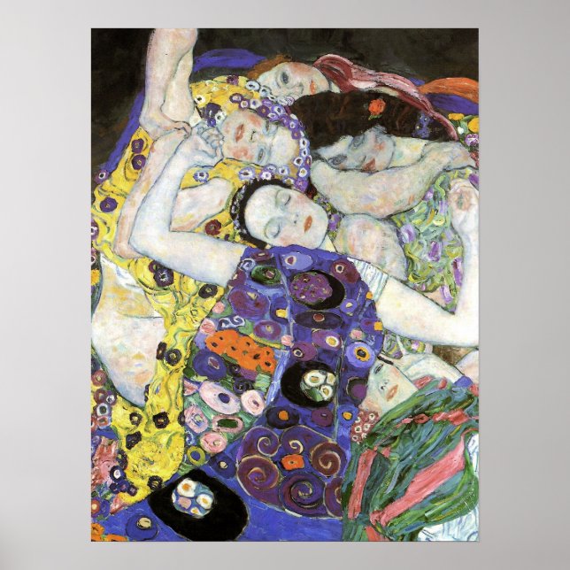 Poster Klimt ~ Virgem (Frente)