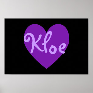 Póster Kloe no roxo