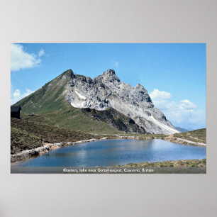 Póster Klosters, lago perto de Gotsshnagrat, Casanna, Gr