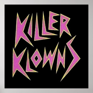 Poster KLOWNS DO KILLER a partir do logotipo do espaço ex