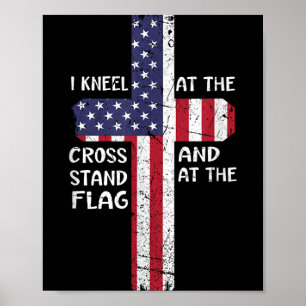 Poster Kneel Cross No Dia Do Memorial Cruzado Nunca Esque