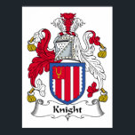 Póster Knight Family Crest<br><div class="desc">Comprar estes presentes da Knight Family Crest.</div>