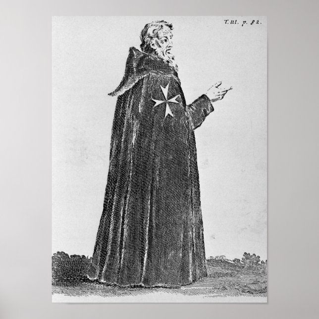 Poster Knight Hospitaller no hábito original (Frente)