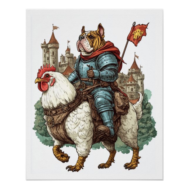 Póster Knight Pup - Cão Herói Medieval (Frente)