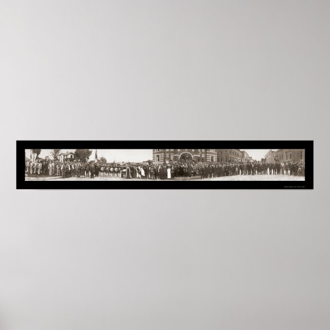 Póster Knights Pythias Group Foto 1916 (Frente)